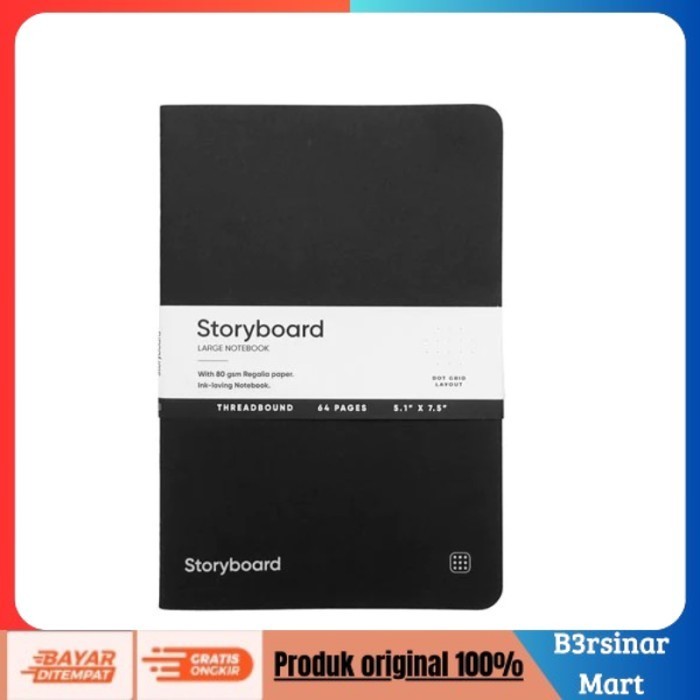 

[KUALITAS TERBAIK] ENDLESS Storyboard Fountain Pen Notebook - Large - Regalia paper 80gsm - Ruled