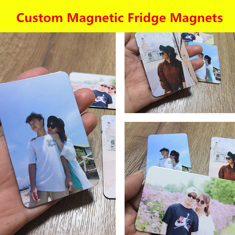 

Fridge stickers DIY custom couple photos children baby photos star anime character stereo magnetic refrigerator stickers