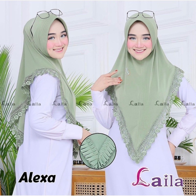 JILBAB ALEXA RENDA LAILA / JILBAB INSTAN / BERGO JERSEY / JILBAB RENDA / JILBAB BERGO / JILBAB INSTA