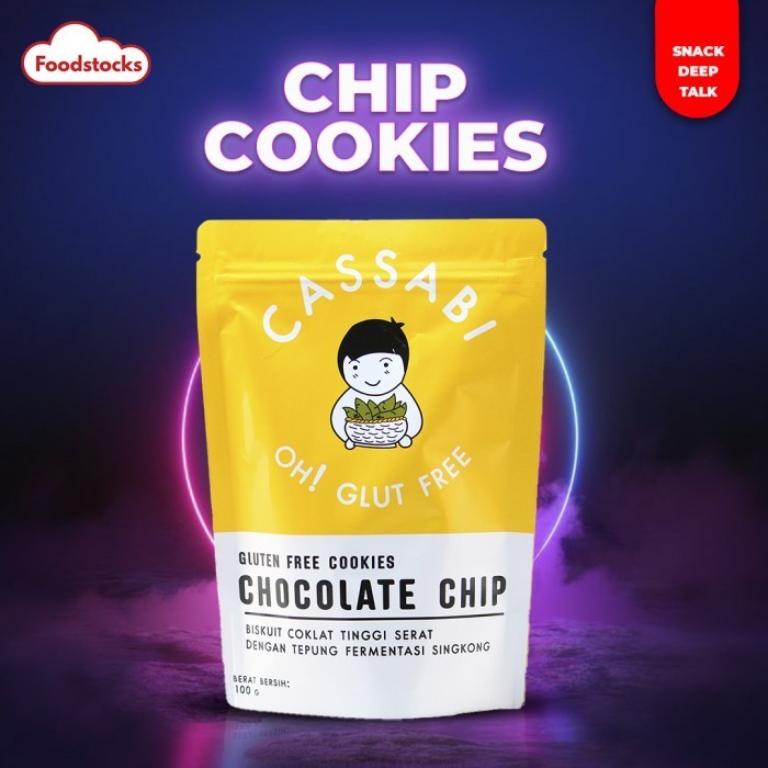 

TERMURAH Chocolate Chip Cookies Cassabi 100gr Gluten Free
