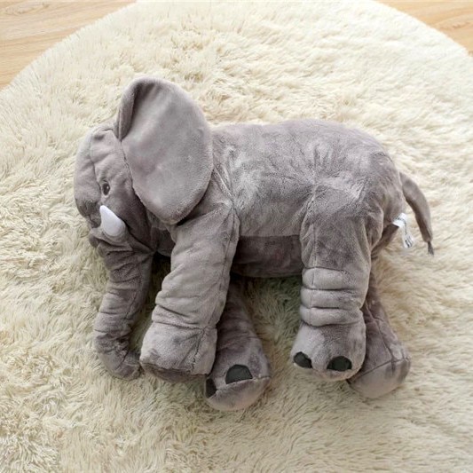 Gemesh Boneka elephant gajah besar 70cm - Abu-abu