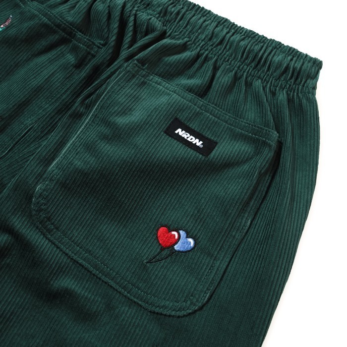 NRDN Clothing Celana Panjang Corduroy EMBROIDERY CORD PANTS - OLIVE, XXL 36