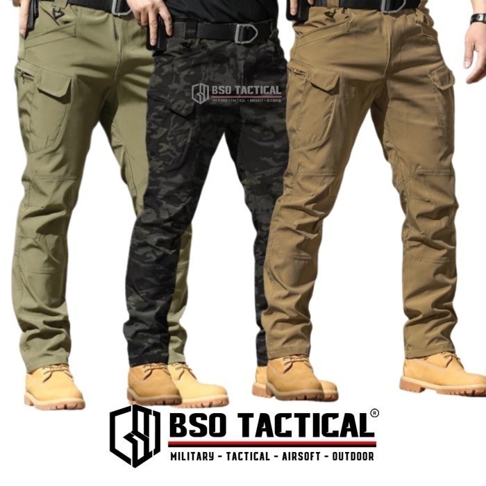 Celana Cargo TAD Style Sharksin IX7 Military Outdoor Tactical Pants - Multicam Black , XL