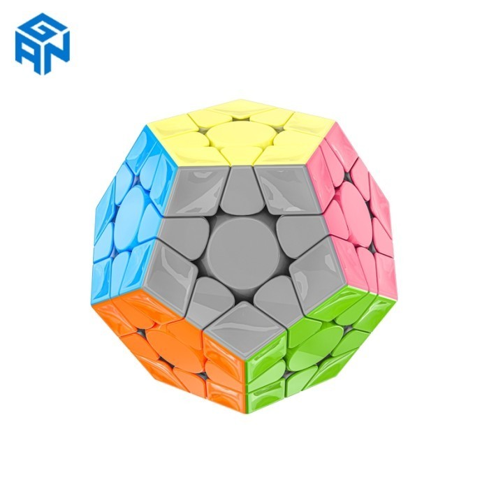 Cube Megaminx Gan Megaminx V2 3x3 Stickerless Original - GREY UV