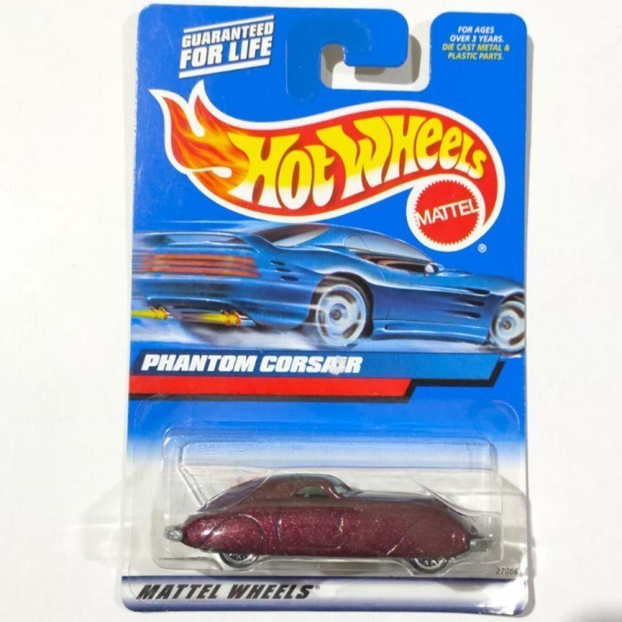 Hotwheels 38 Phantom Corsair burgundy 2000 base besi