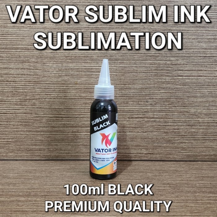 

[Terbaru]ATK- Tinta Sublim Vator Ink 100ml Sublimation Sablon Jersey Polyester Epson - Hitam