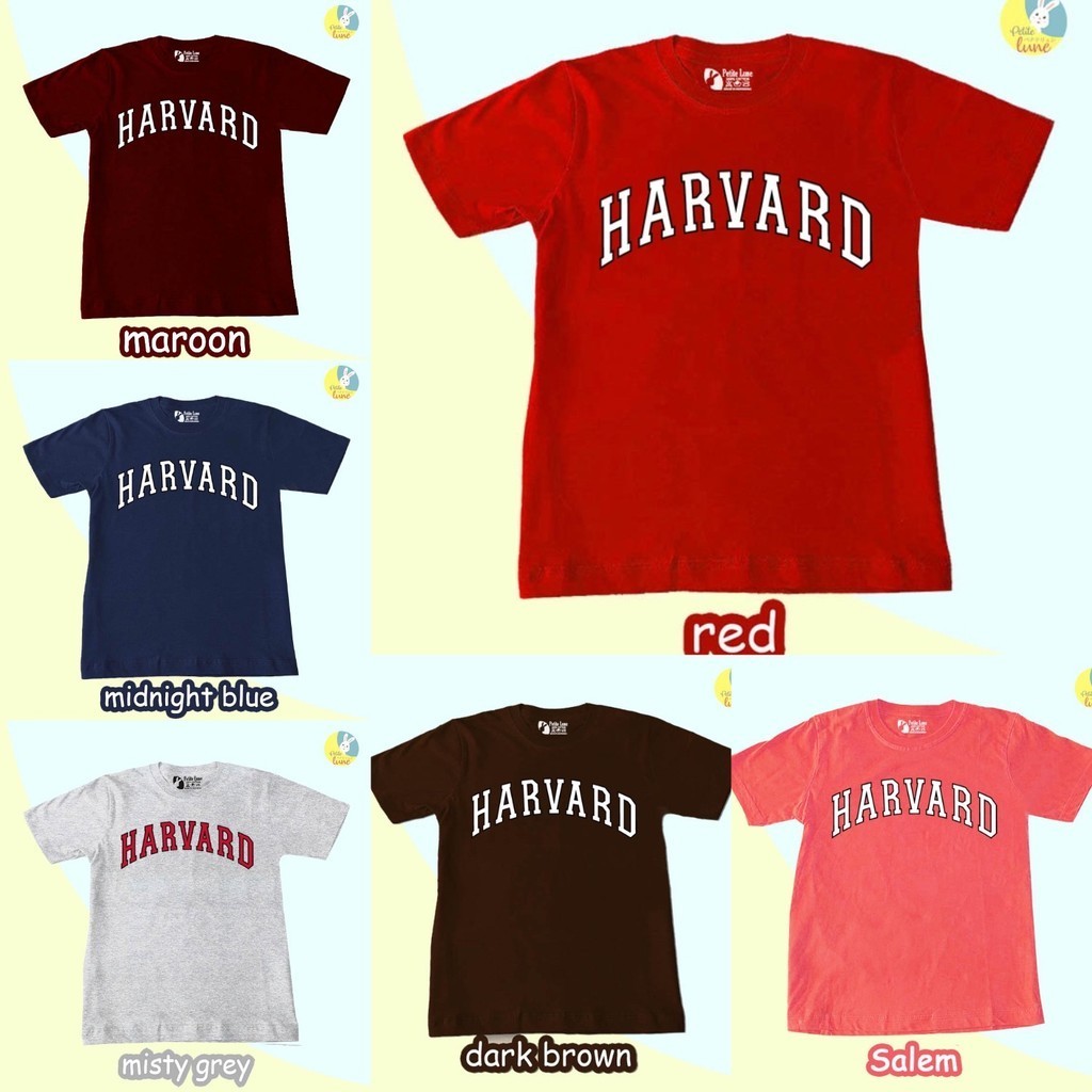[MMW] BISA INSTANT COD Harvard SETELAN ANAK Murah Sablon Bagus Lebaran Cewek Kaos Umur Tulisan Anak 
