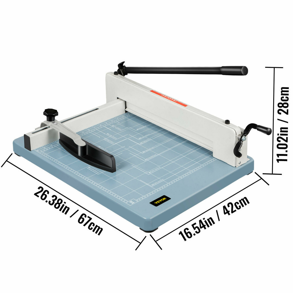 

To 12/17 Inch Manual Paper Cutter Guillotine Trimmer Heavy Duty 300-500 Sheets Shredder for Factory School Office Accessories