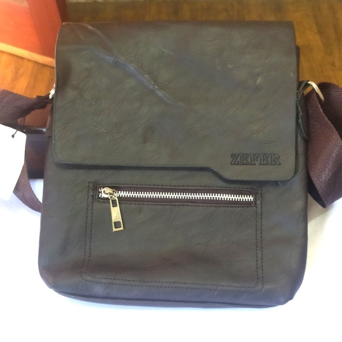[TERMURAH] Tas Selempang sling Pria Zefer Dark Brown preloved