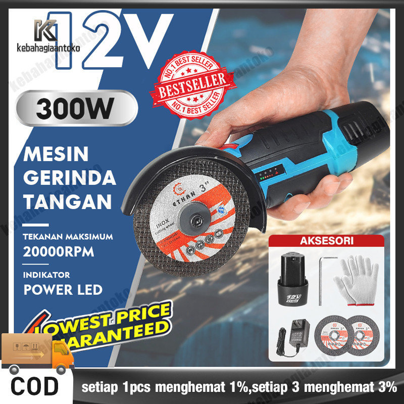 Brushleed Angle Grinder Mesin Gerinda Tangan Orion Alat Pemotong Alat Listrik/gerinda murah cuci gud