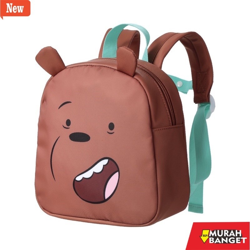 tas ransel wanita shopee MINISO TAS RANSEL WE BARE BEARS BACKPACK