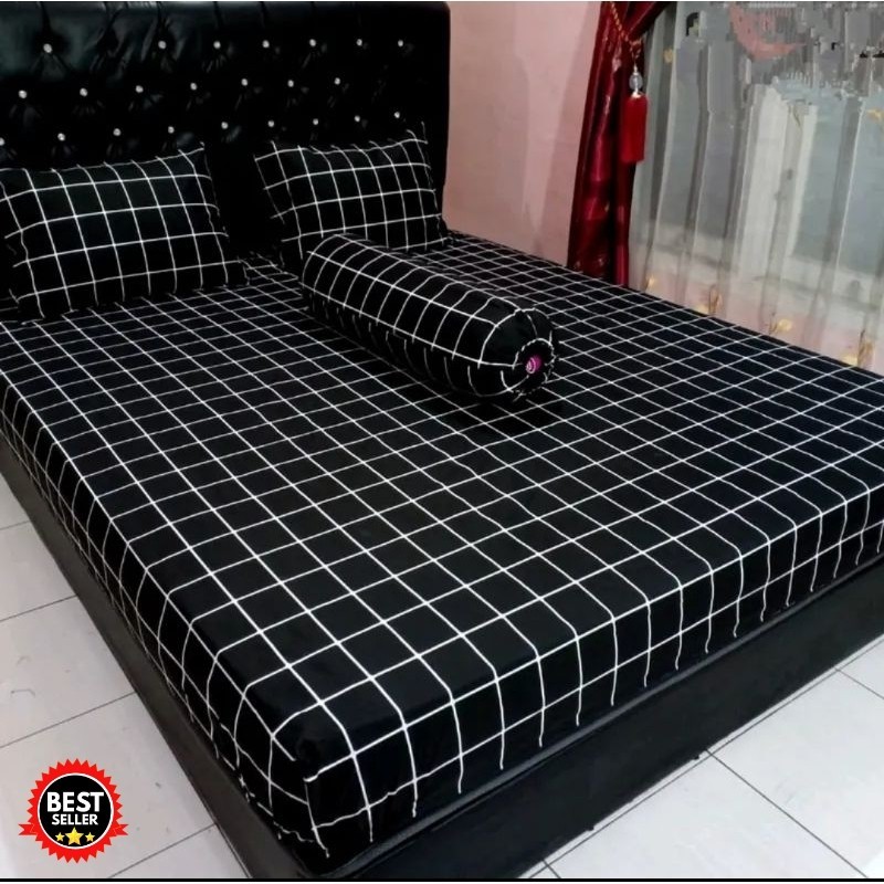 sprei kotak kotak | sprei kotak | sprei homemade | sprei kotak aesthetic | sprei single | sprei sing