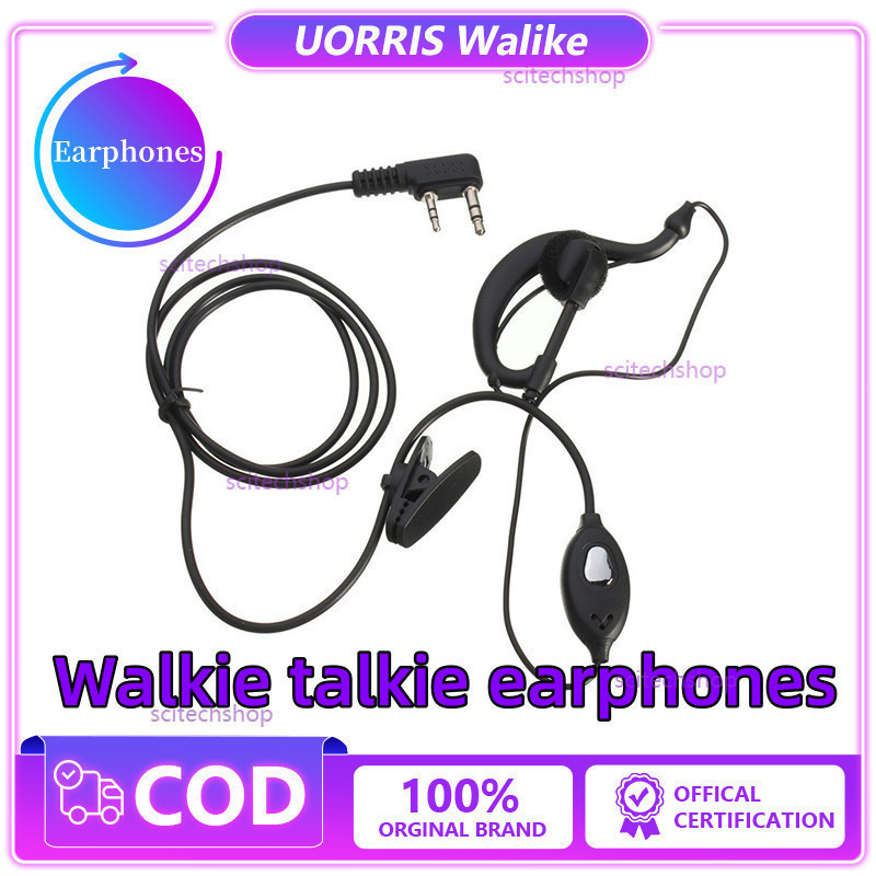 UORRIS Headset / Earphone untuk HT / Handy Talkie / Walkie Talkie