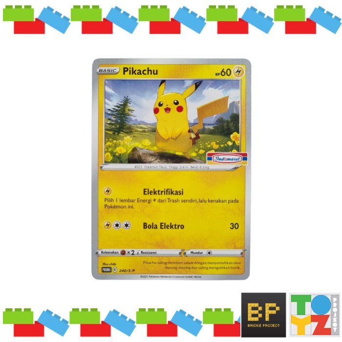 Kartu TGC Pokemon - Pikachu Indomaret