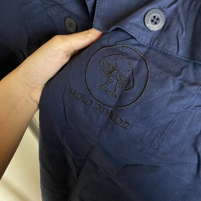 STUSSY HOLD DI MEDZ Work Utility Shirt (Navy) Rare BNWOT