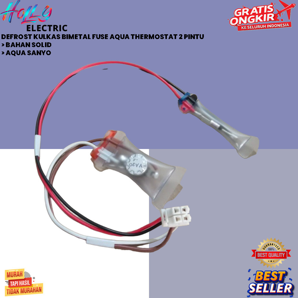 DEFROST KULKAS BIMETAL FUSE AQUA THERMOSTAT 2 PINTU {HOLLY}