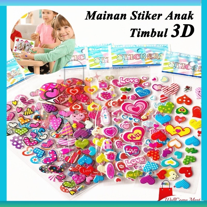 

Mainan Stiker Anak Timbul 3D / Stiker Mainan Anak Perempuan 3D / Stiker Anak