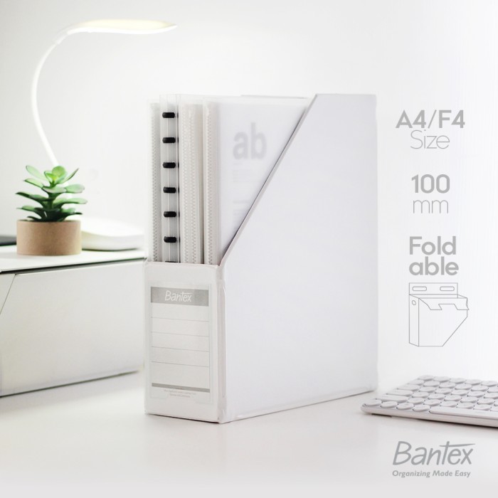 

[KUALITAS TETBAIK] Bantex Magazine File F4/Folio (Box File) 10cm - 4011 - White