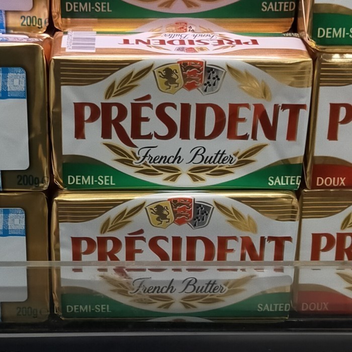 

president french butter salted 200gr mentega asin