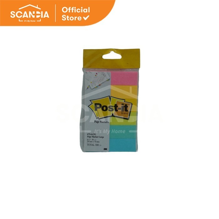 

SCANDIA Sticky Notes Post-It Page Marker Large 672-6ANL