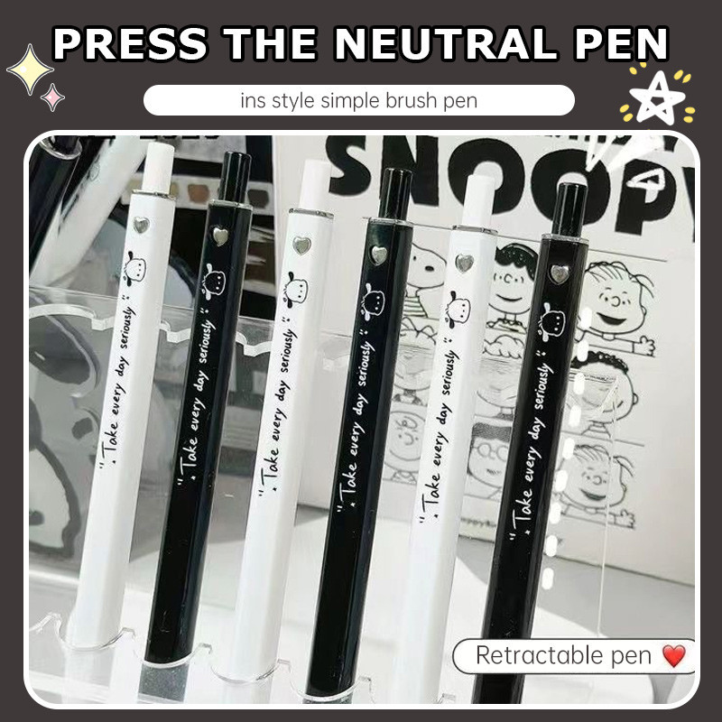 

Pacha Dog Square Pen Girl Tekan Pena Netral Pena Netral Sederhana Gaya INS MG