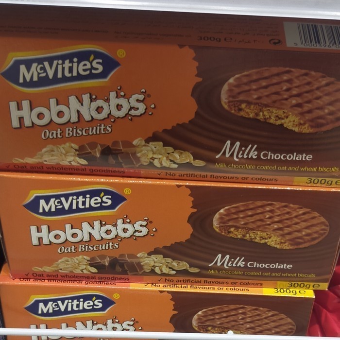 

mcvities hobnobs oat Biscuit biskuit milk chocolate 300gr