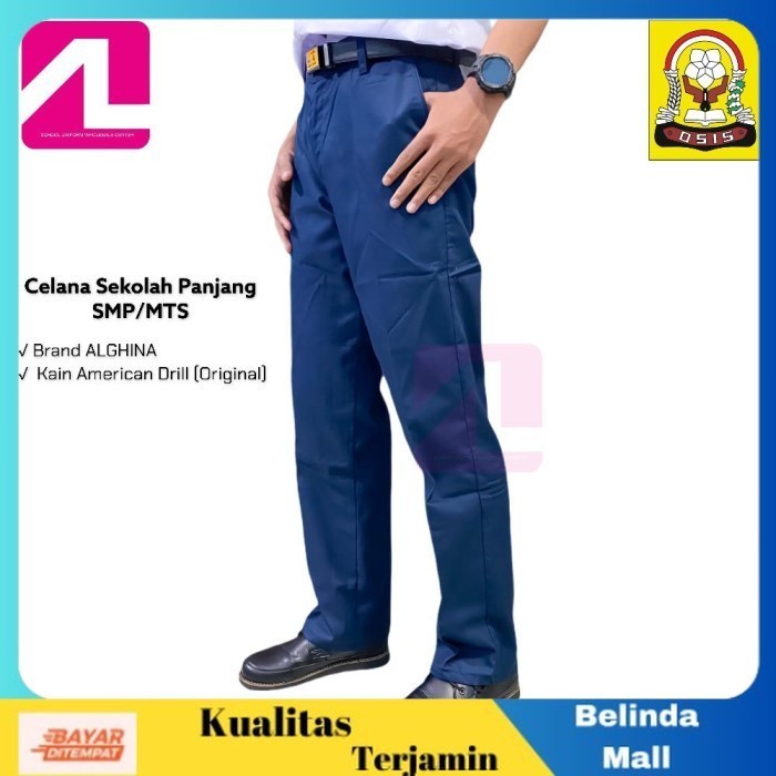 

⭐COD⭐ Seragam Sekolah Celana SMP/MTS Panjang Biru,Putih,Hitam & Coklat Biru, 25 TERLARIS