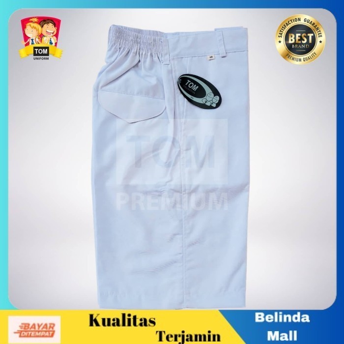 

⭐COD⭐ DISKON Seragam TOM Celana SMP Pendek Karet Putih No 10