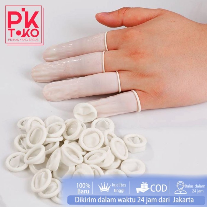 

[[ K23 - BEST SELLER ]] 150pcs Sarung Jari Karet Finger Cot Karet Sarung Jari Tangan Karet