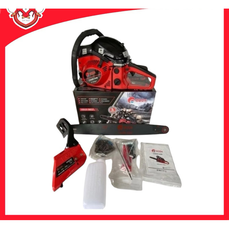 Edon mesin chain Saw 22 inch 2 tak mesin senso gergaji potong kayu pohon