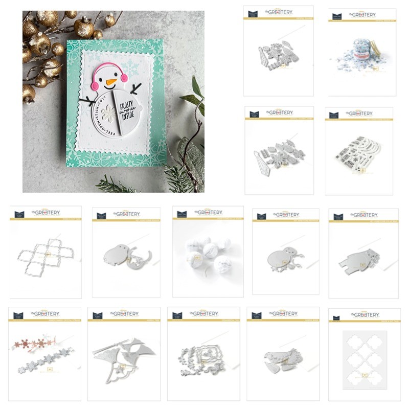 

Bear Metal Cutting Christmas Tree Penguin Dies Silicone Stamps Scrapbooking Stencil Photo Album Card DIY Paper Embossing Craft