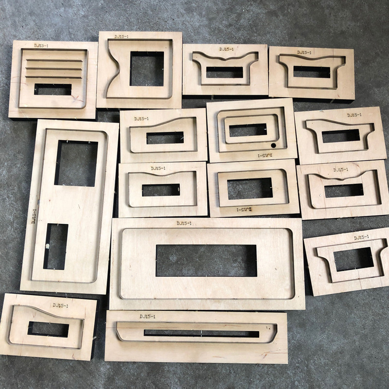 

DIY leather craft folded card holder free combine die cutting knife mould hand machine punch tool pattern set 15pcs
