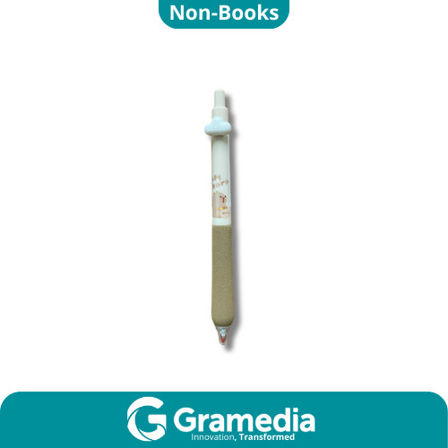 

[Gramedia Cijantung] LANGUO PRESS GEL PEN HAPPY CAPYBARA BLACK F5010-JZ Pulpen Gel
