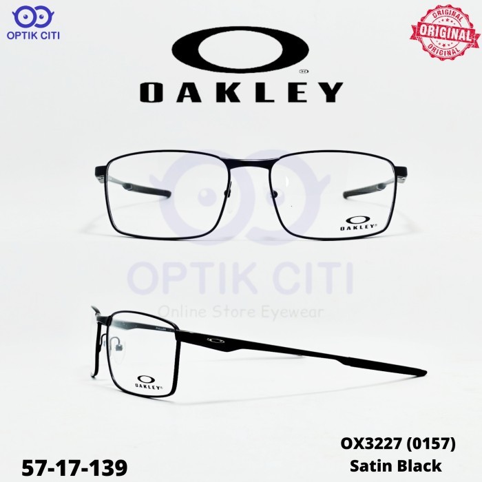 frame kacamata pria sporty original Oakley Fuller OX 3227 - Satin Black