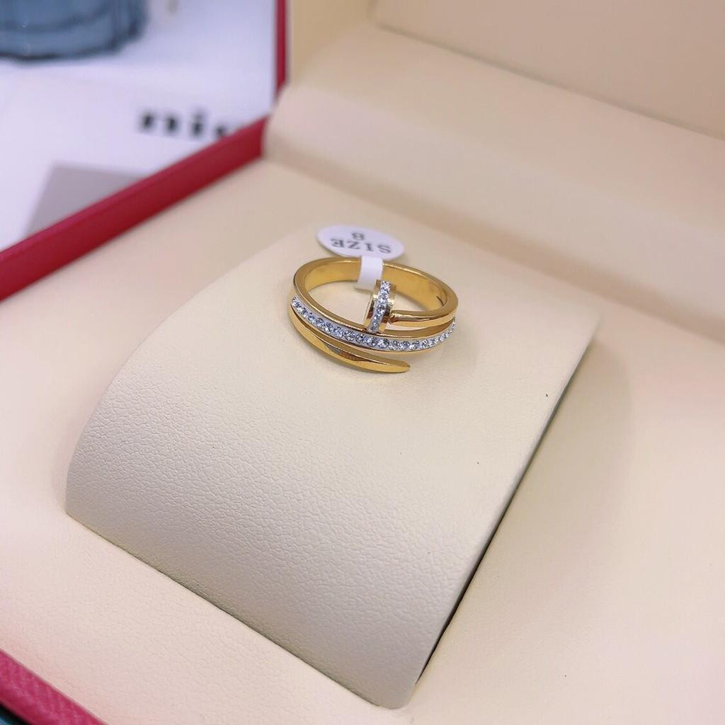 Korean style fashion cincin wanita titanium