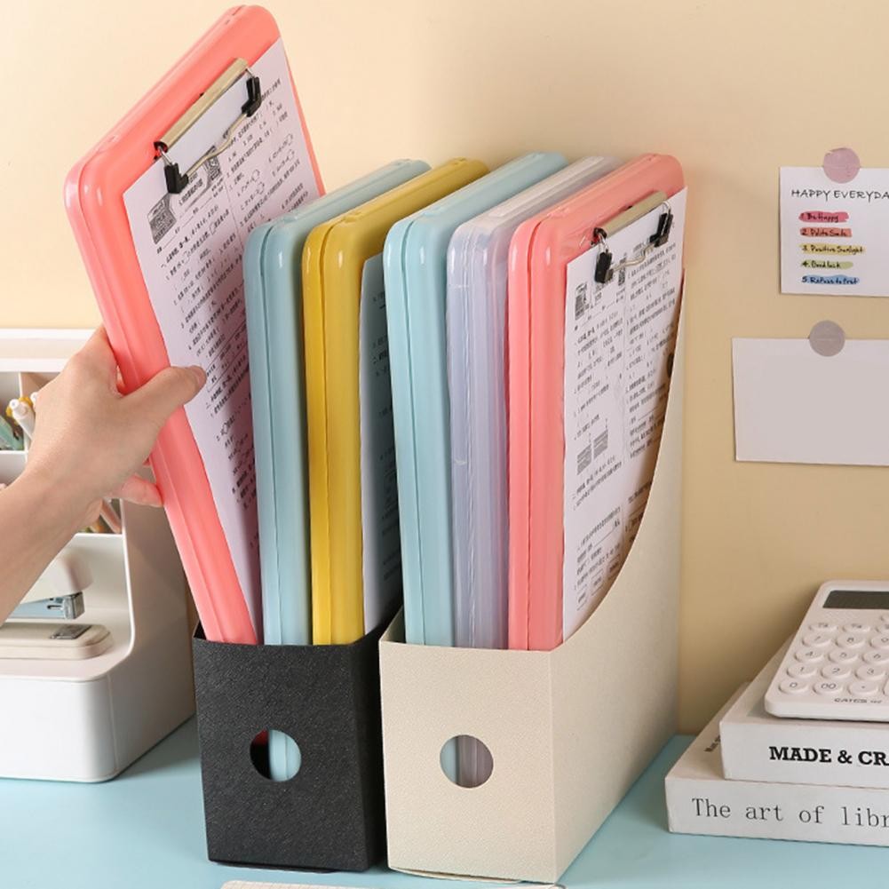 

Thickened File Organizer File Box with Clipboard Capacity A4 File Storage Box with Clipboard Portable for Examination