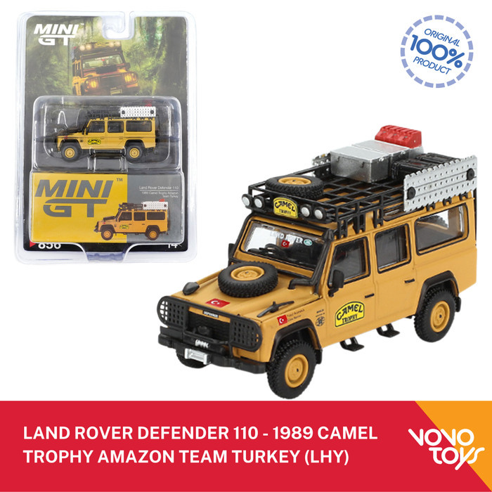 MiniGT 856 Land Rover Defender 110 - 1989 Camel Thropy Amazon Team Turkey (LHD) Blister