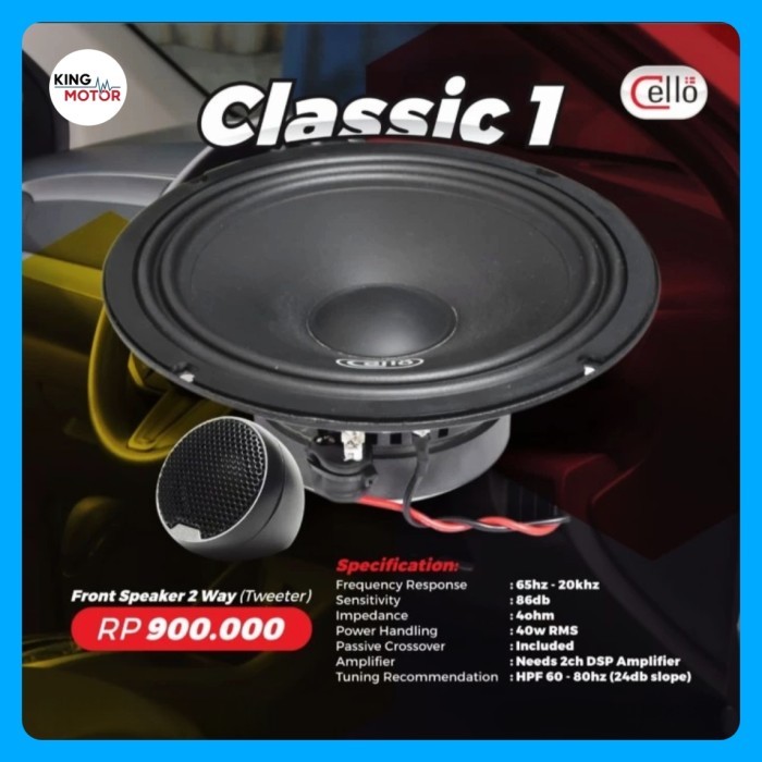 Cello Classic 1  Speaker split Comp Split 2-Ways