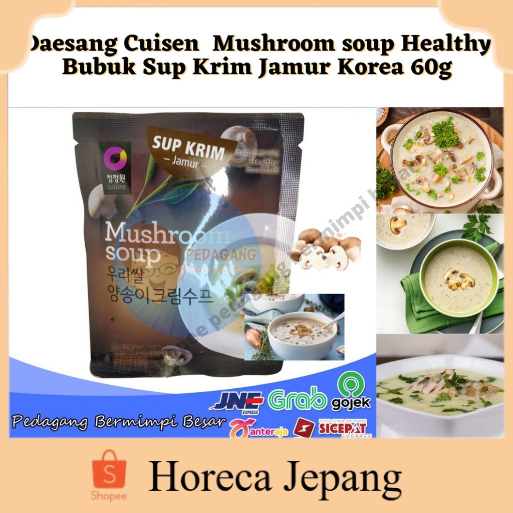 

Daesang Cuisine Mushroom Soup 60gr | Bubuk Sup Krim Jamur Korea | Cream Soup Powder