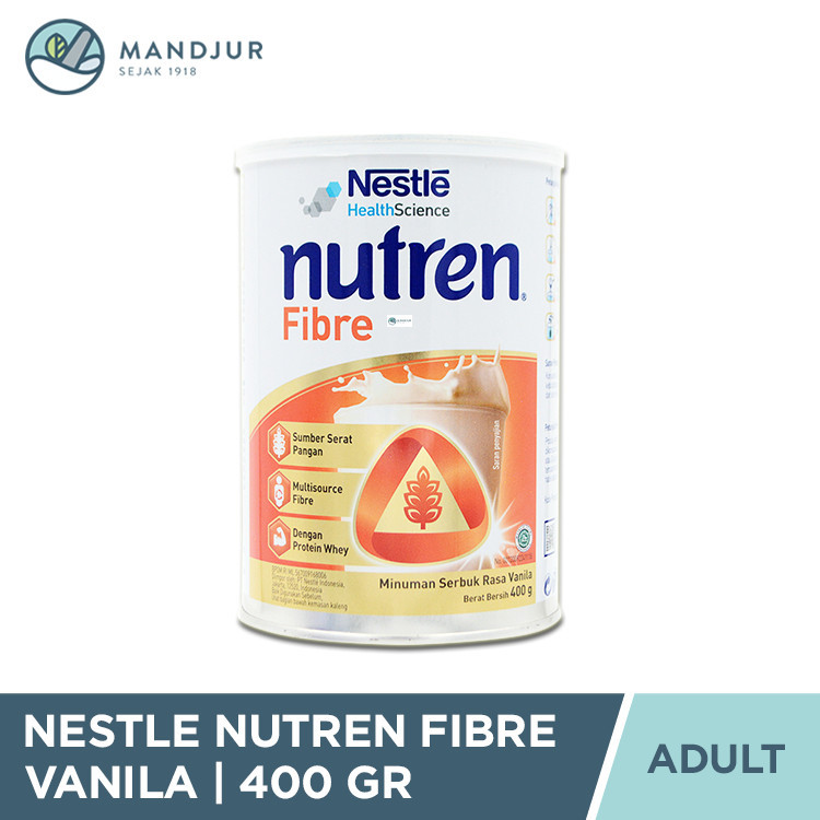 

Nutren Fibre 400 Gram - Susu Bubuk Rasa Vanila Tinggi Serat