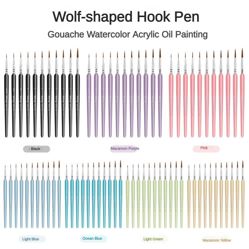 

11 PCS Miniature Paint Brushes Set Fine Detail Paint Brush Mini Artist Brush for Watercolor Painting Art Supplies Stationery