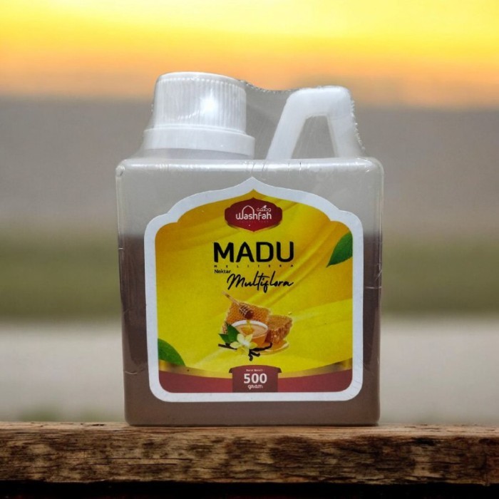 

ORIGINAL Madu Asli Multiflora Asli nektar Murni Washfah 500-1000 Gr - 500 GR