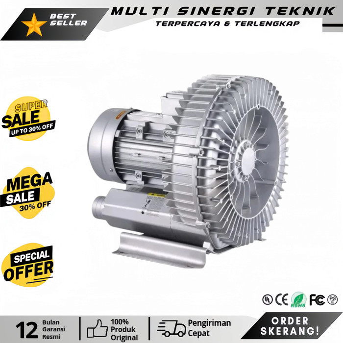 Ring Blower 1500watt 2HP 1Phase Ring Blower 1,5kw Blower kolam 2Hp