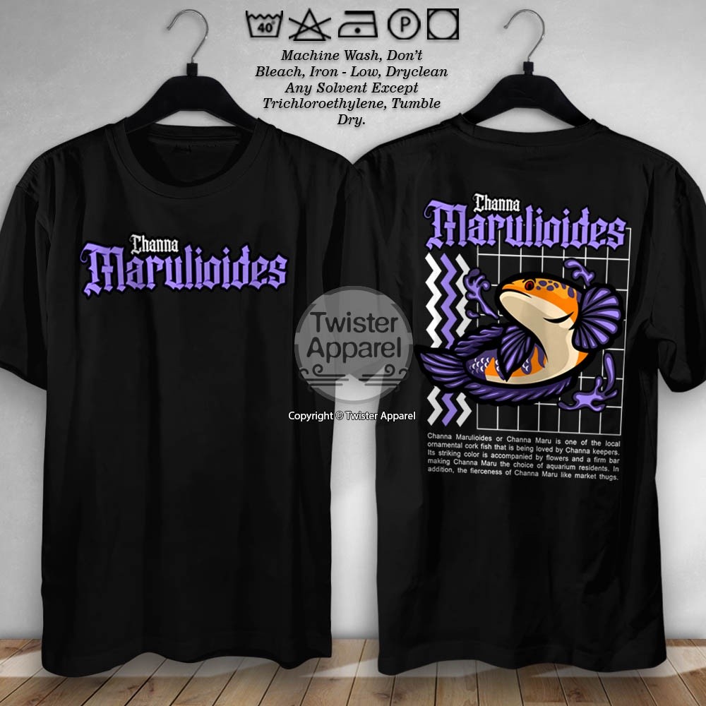 Kaos Channa Maru Maruliodes Baju Pecinta Ikan Hias Chana Keeper Aquascaper Indonesia Mancing Mania -