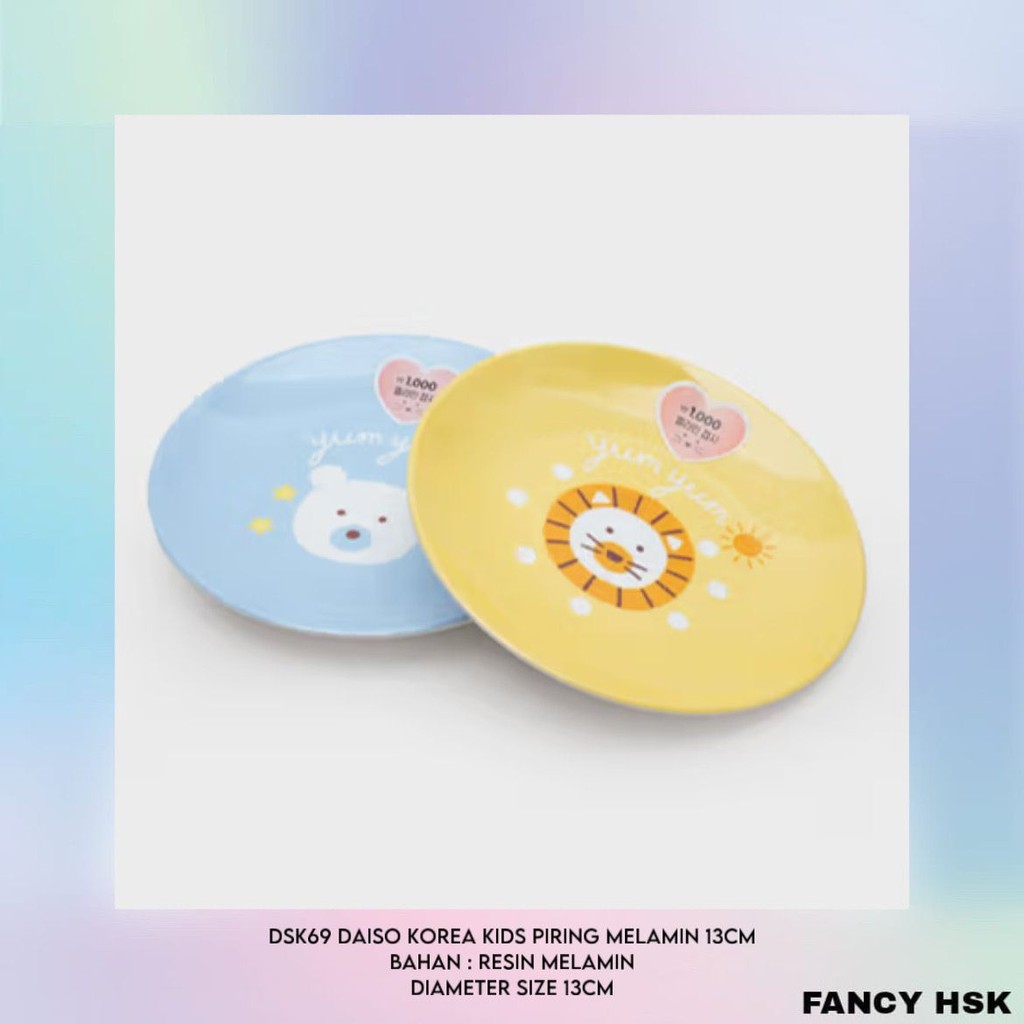 KOREA DAISO KIDS PIRING MELAMIN 13CM DSK69