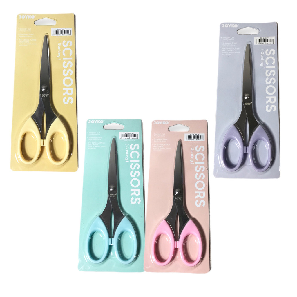 

JOYKO - Gunting Stainless Gagang Pastel SC-828 SC-838 SC-848 - PCS