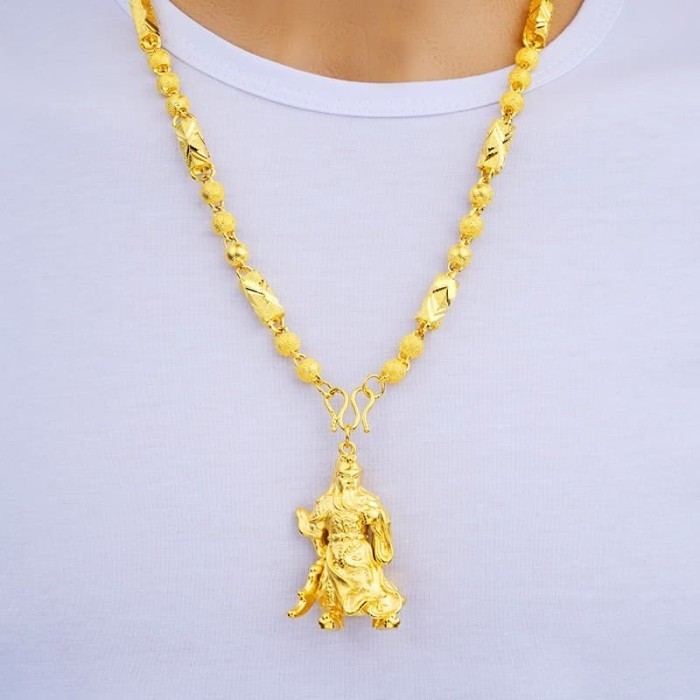 Au999 gold jade 3D Coin Pixiu pendant Big aksesoris fashion emas