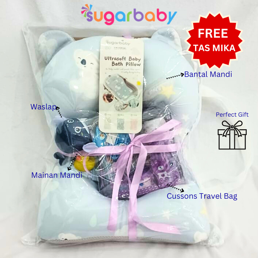 KHUSUS LIVE !! Hampers Bayi Newborn Sugar Baby Cussons Bayi Set Alas mandi bayi