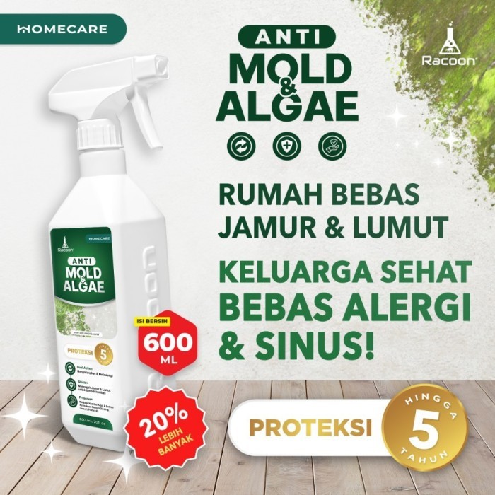 Racoon Anti Mold & Algae - Spray Anti Jamur & Lumut Dinding & Permukaan