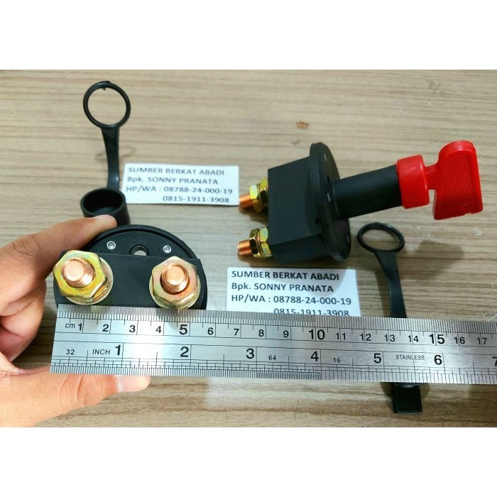 SWITCH SAKLAR PEMUTUS ARUS BULAT - BATTERY ISOLATION SWITCH - SAKLAR ON OFF BATTERY GENSET AKI BULET